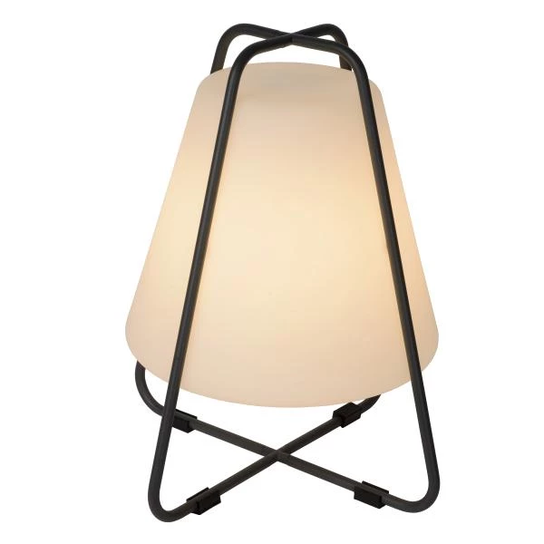 Lucide PYRAMID - Oplaadbare Tafellamp Buiten - Accu/Batterij - LED Dimb. - 1x2W 2700K - IP54 - Antraciet - detail 4